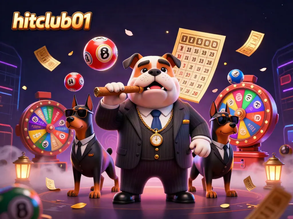 Enjoy lively gameplay at hitclub01 with a mafia boss bulldog and Dobermans amidst dynamic lottery elements.