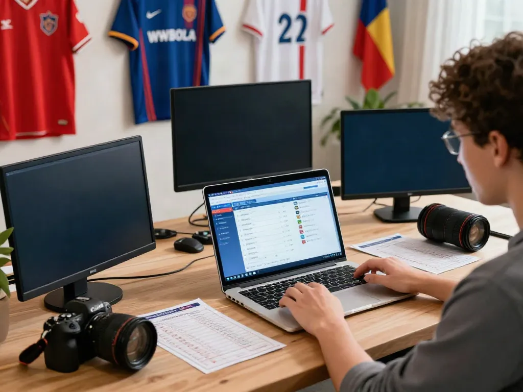 Engaged user analyzing WWBOLA betting odds in a dynamic sports environment.