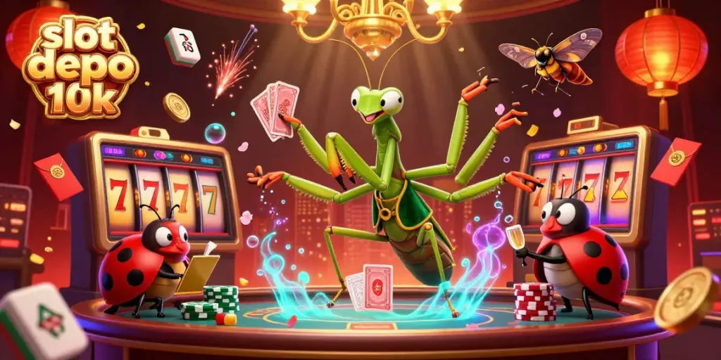 Experience thrilling gameplay with slot depo 10k featuring vibrant characters and dynamic game elements.