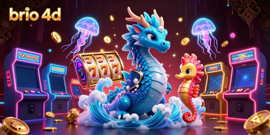 Engage with the vibrant world of brio 4d, featuring dynamic slot elements and a magical underwater theme.