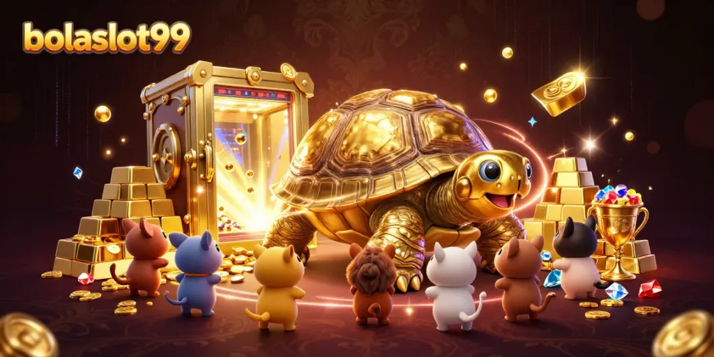 Experience the excitement of bolaslot99 with a dazzling digital casino scene.