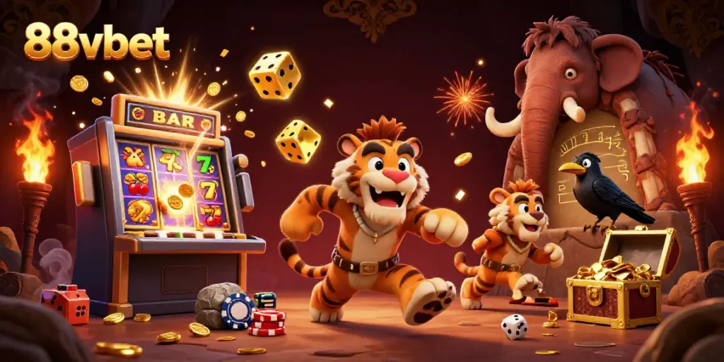 Experience thrilling gameplay at 88vbet featuring colorful slots and dynamic casino elements.
