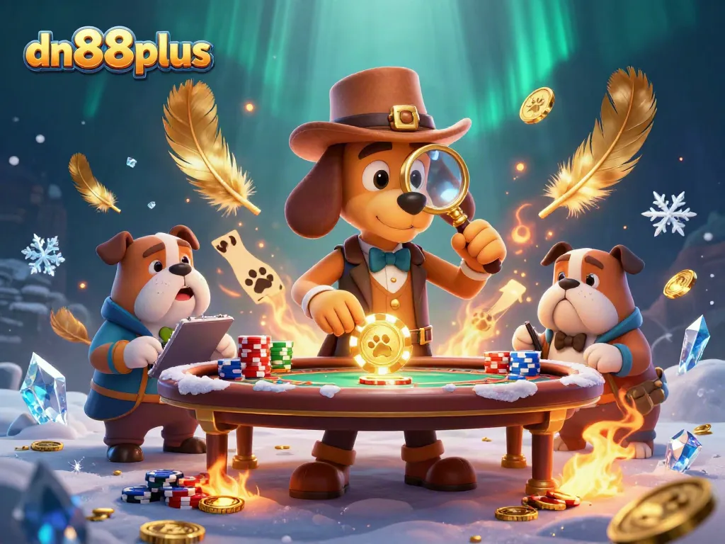 Immerse in the thrilling action of dn88plus, where a detective examines a poker chip amidst dramatic casino elements.