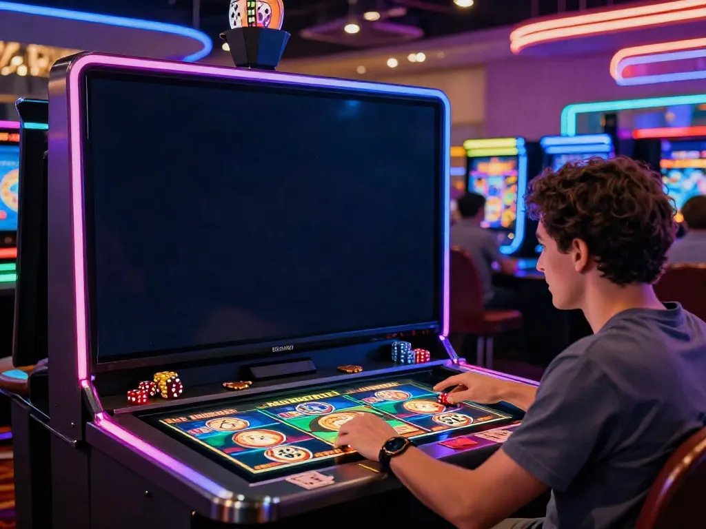 Exciting online gaming setup displaying an engaging slot demo game with a player actively interacting.