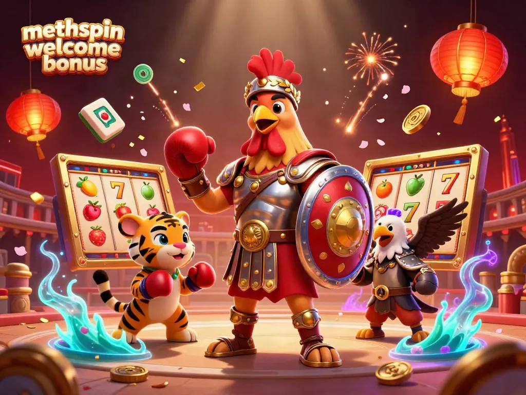 Experience the excitement of the methspin welcome bonus while enjoying lively casino games with engaging characters.