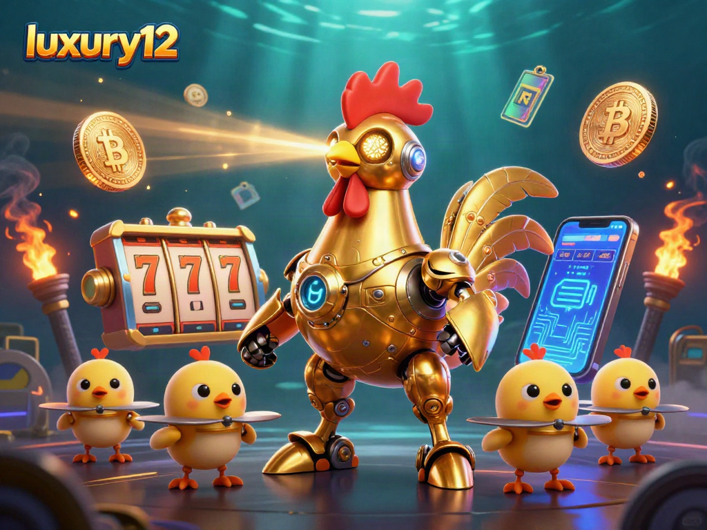 Experience luxury12 with dynamic slot play and crypto excitement in an animated casino scene.