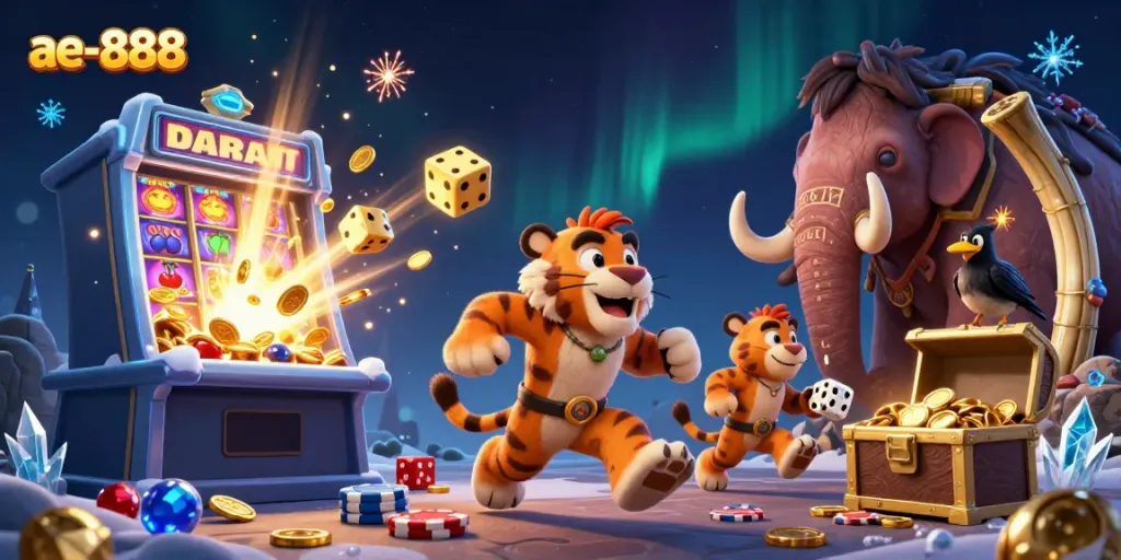 Experience thrilling gameplay at ae-888, a vibrant casino bursting with energy and excitement.