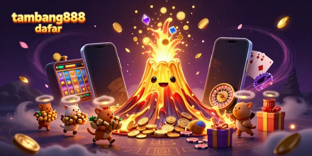 Prediksi jitu dan analisa pola angka dengan tambang888 daftar dalam ilustrasi kasino 3D yang menarik.