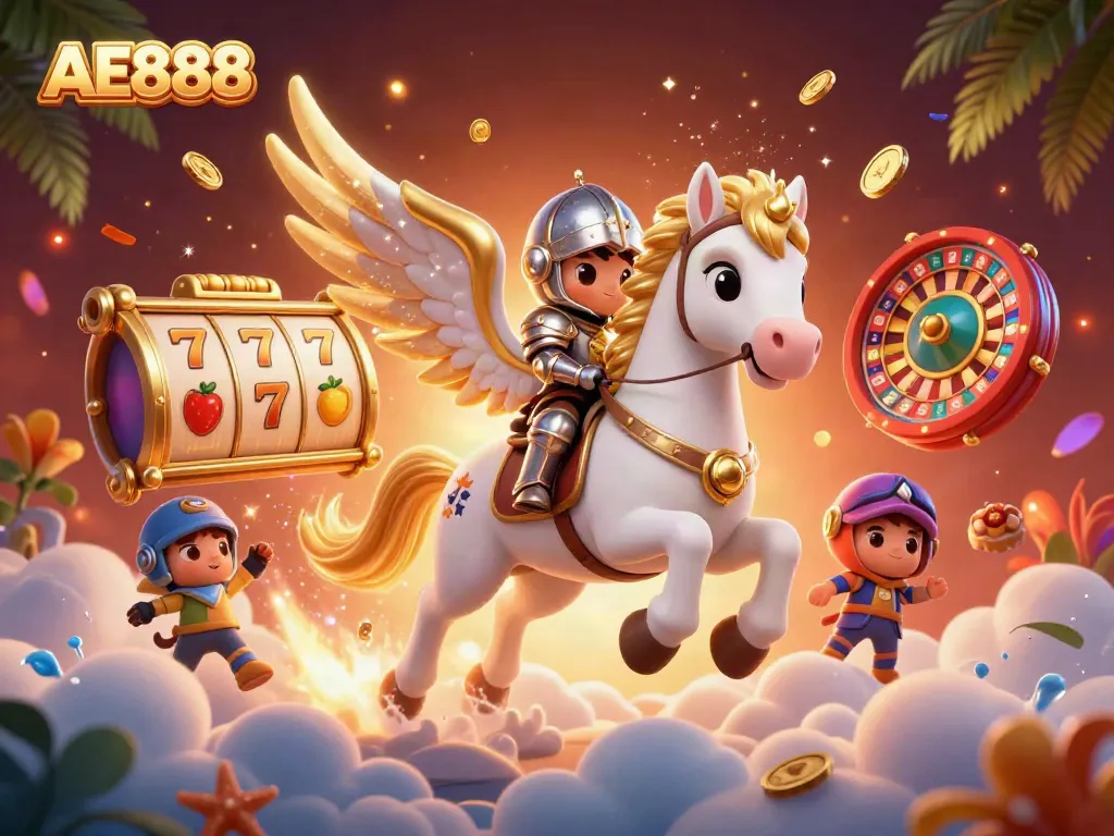 Experience thrilling gameplay with AE888's immersive 3D slot adventure featuring lucky symbols.