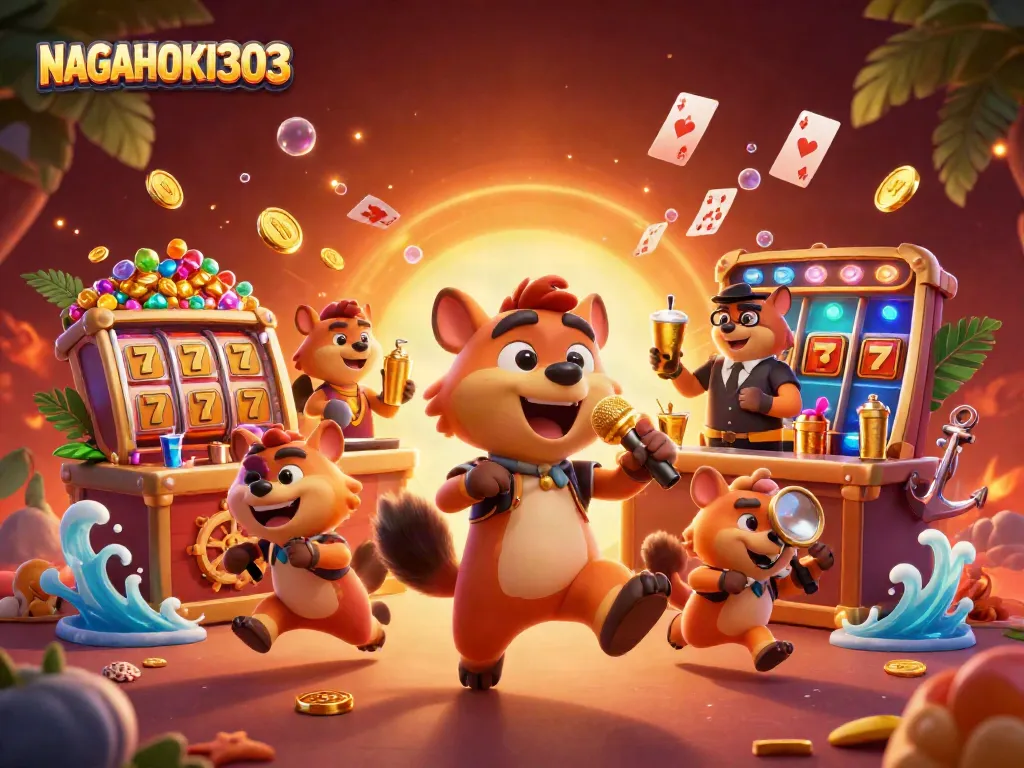 Meriahkan taruhan judi online NAGAHOKI303 dengan kasino kartun penuh warna.
