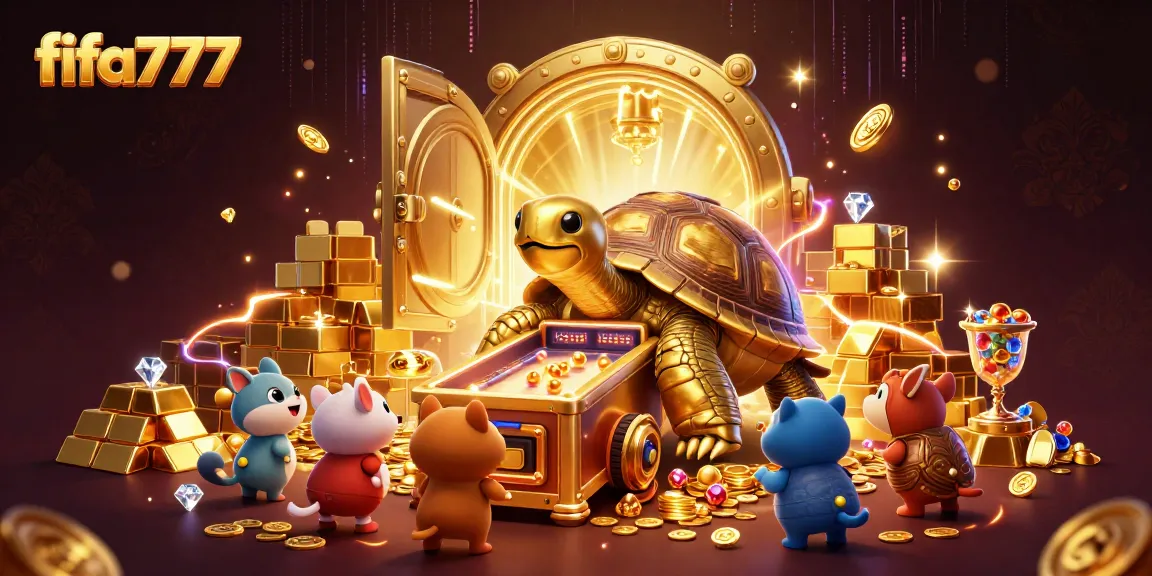 Experience thrilling gameplay at fifa777 with a vibrant 3D casino illustration showcasing excitement.