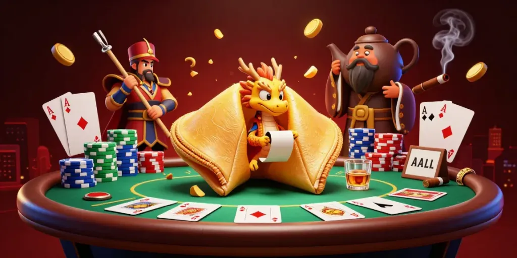 Engage in thrilling strategies to win big with F8bet at this animated casino scene.