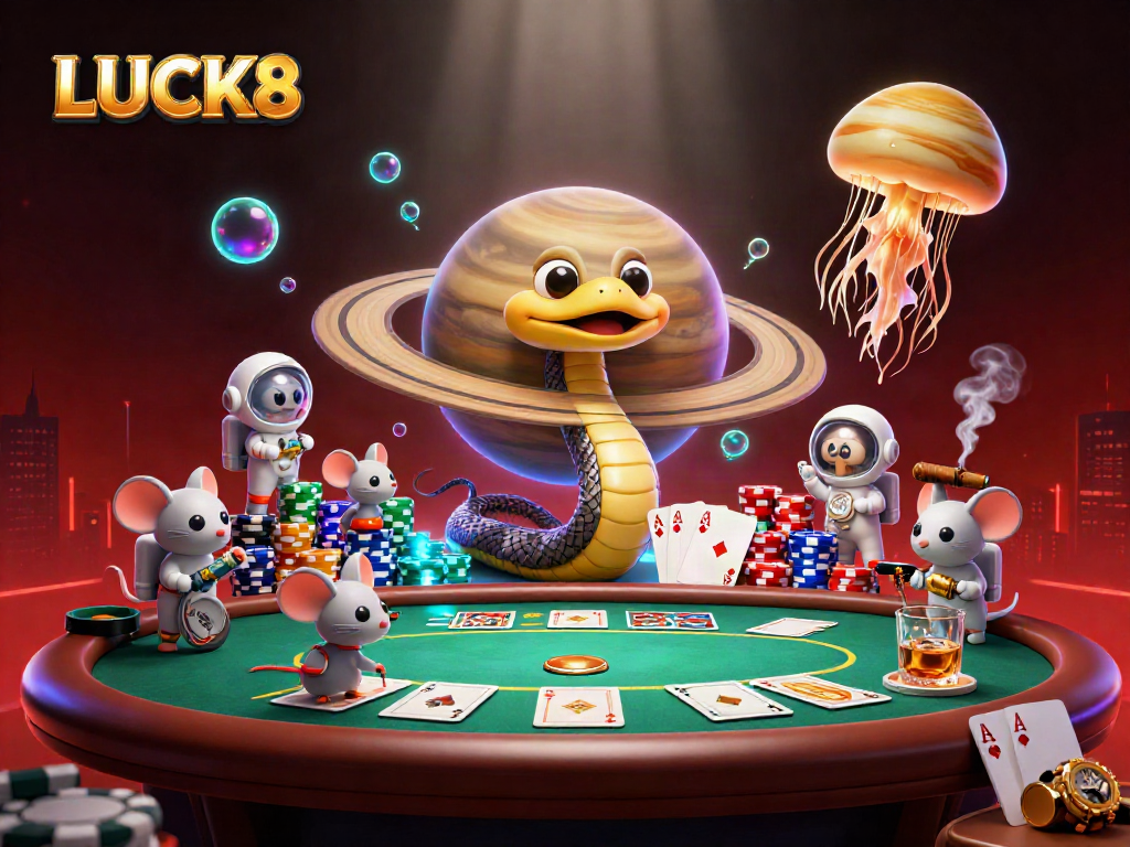 LUCK8 mang đến trải nghiệm đầy kịch tính với hình ảnh rồng lắc hoàn hảo giữa các món bài.