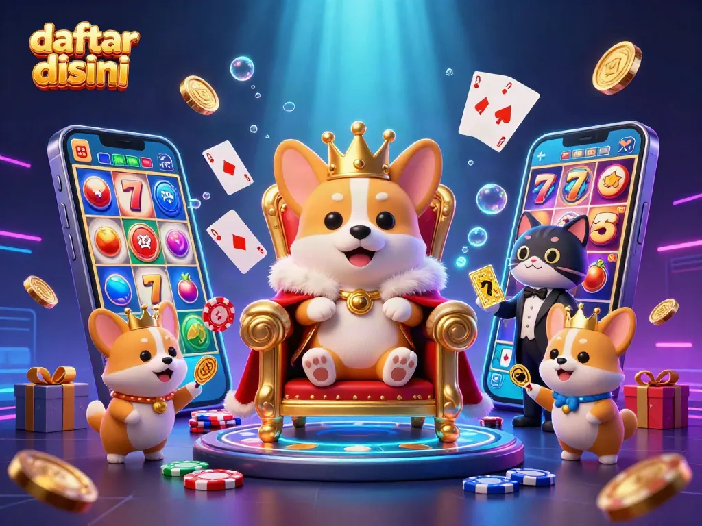 Mainkan slot dan daftar disini untuk pengalaman kasino yang mengasyikkan, dengan corgi dan elemen permainan yang kaya.