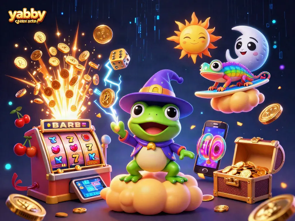 Visualize winning strategies with yabby casino sister sites featuring magical elements and casino symbols.