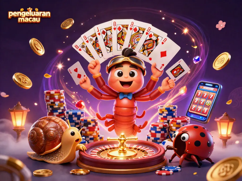 Experience pengeluaran macau with a vibrant casino scene featuring a millipede dealer and high-roller excitement.