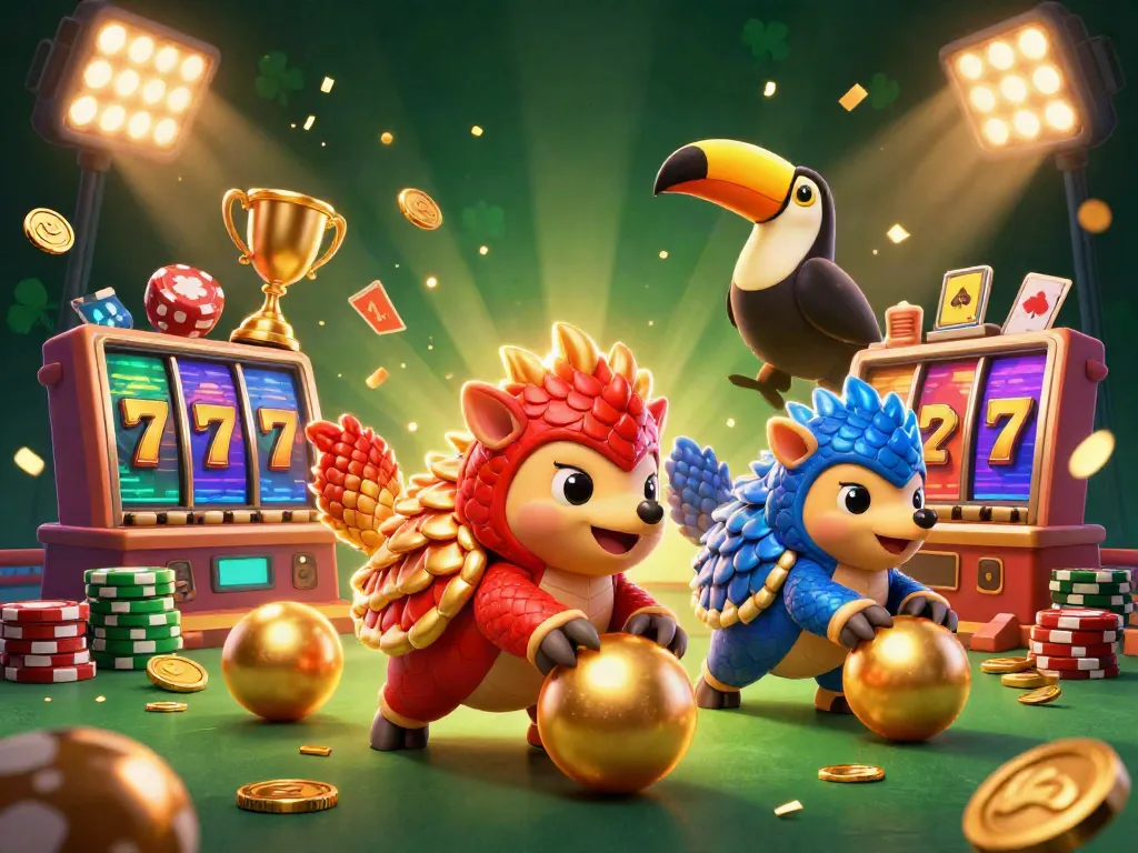Engaging animation featuring the link gacor pangolin rivals competing in a thrilling casino challenge