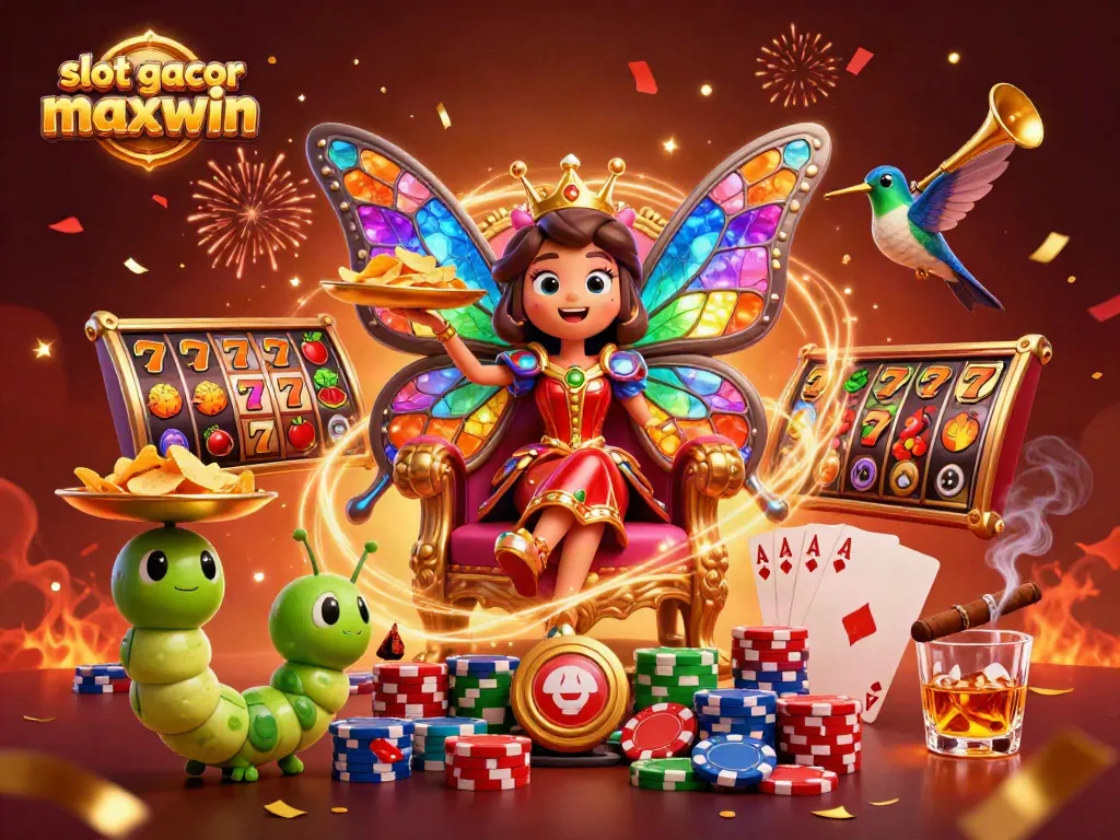 Spin and win with slot gacor maxwin featuring vibrant characters and energetic casino elements.