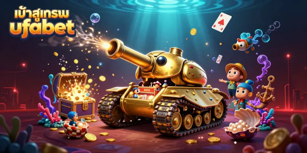 Experience exciting gameplay with the dynamic scene showcasing การเข้าสู่ระบบ ufabet in a magnificent casino environment.