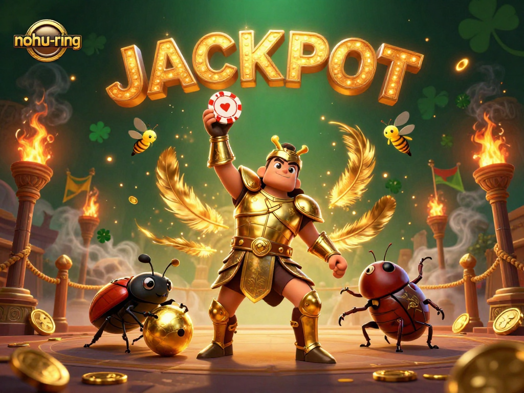 Play to win in the nohu-ring jackpot with vibrant gaming elements and engaging characters.