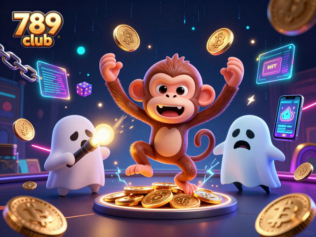 Experience the excitement of the 789 club with a playful poltergeist monkey and ghost-hunting puppy.