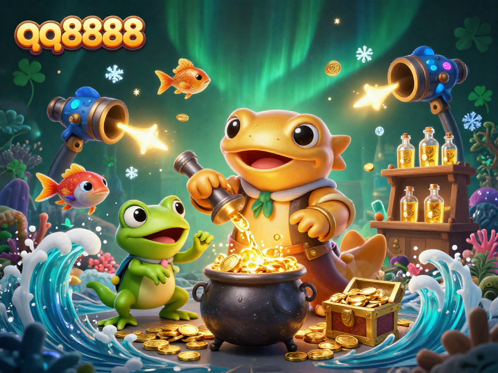 Engage in thrilling sea adventures on qq8888 by aiming for golden fish treasures in vibrant underwater settings.